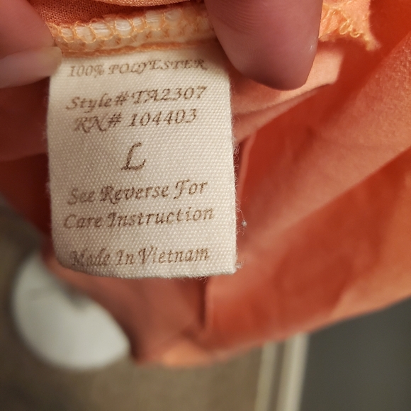 E hanger M Tank Orange Racerback Blouse - Picture 5 of 8